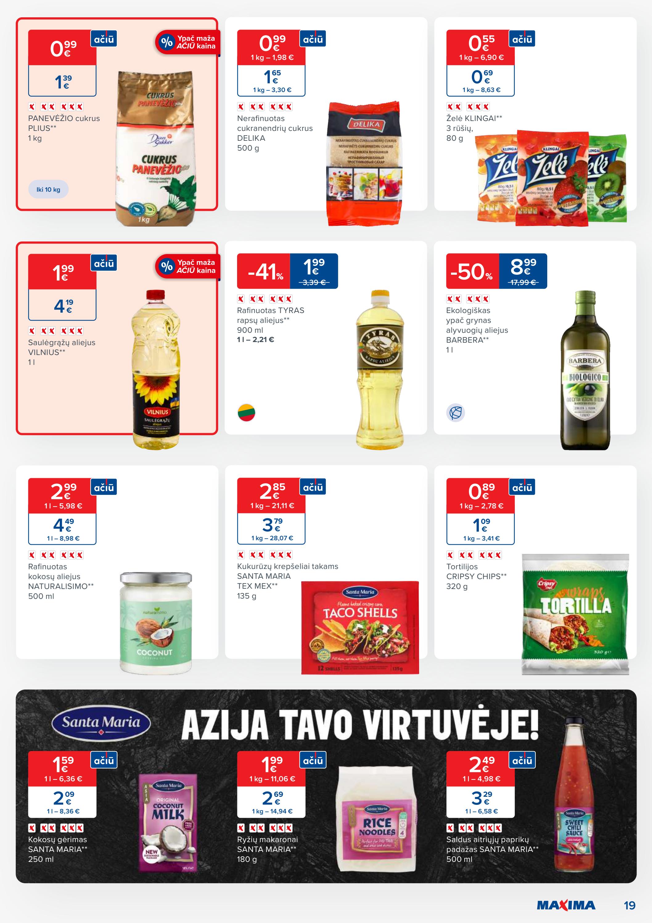 Maxima kaininis leidinys akcijos nuo 
  2023-06-12 iki 
  2023-06-19 | Leidinukas.lt puslapis 19
