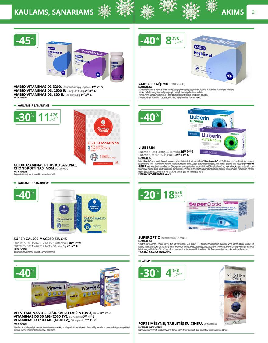 Norfos vaistinės leidinys akcijos nuo 
  2022-12-01 iki 
  2022-12-31 | Leidinukas.lt puslapis 21