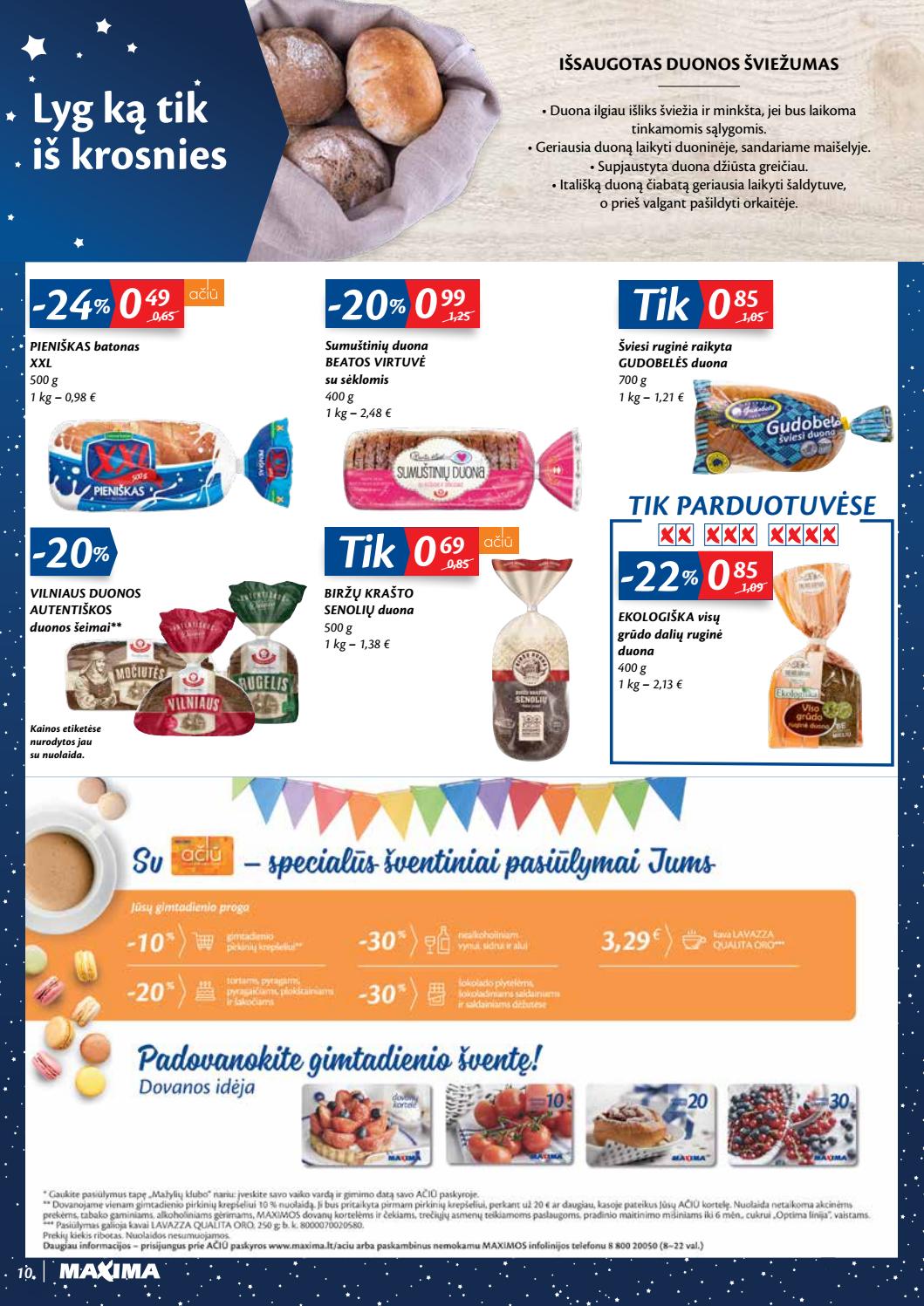 Maxima kaininis leidinys akcijos nuo 
  2020-12-01 iki 
  2020-12-07 | Leidinukas.lt puslapis 10