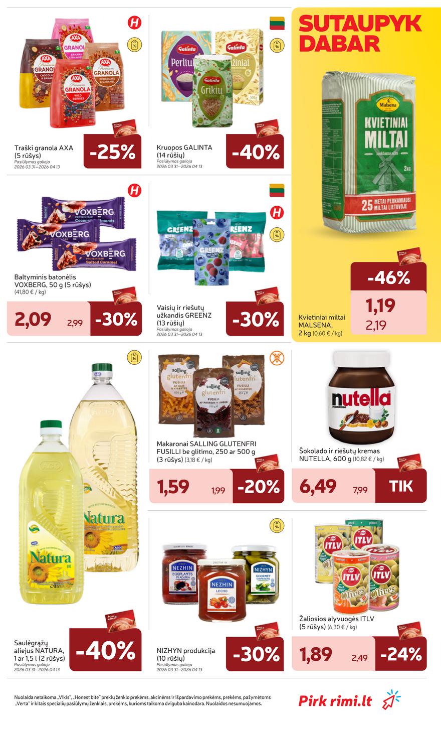 Rimi leidinys akcijos nuo 
  2026-03-31 iki 
  2026-04-06 | Leidinukas.lt puslapis 29