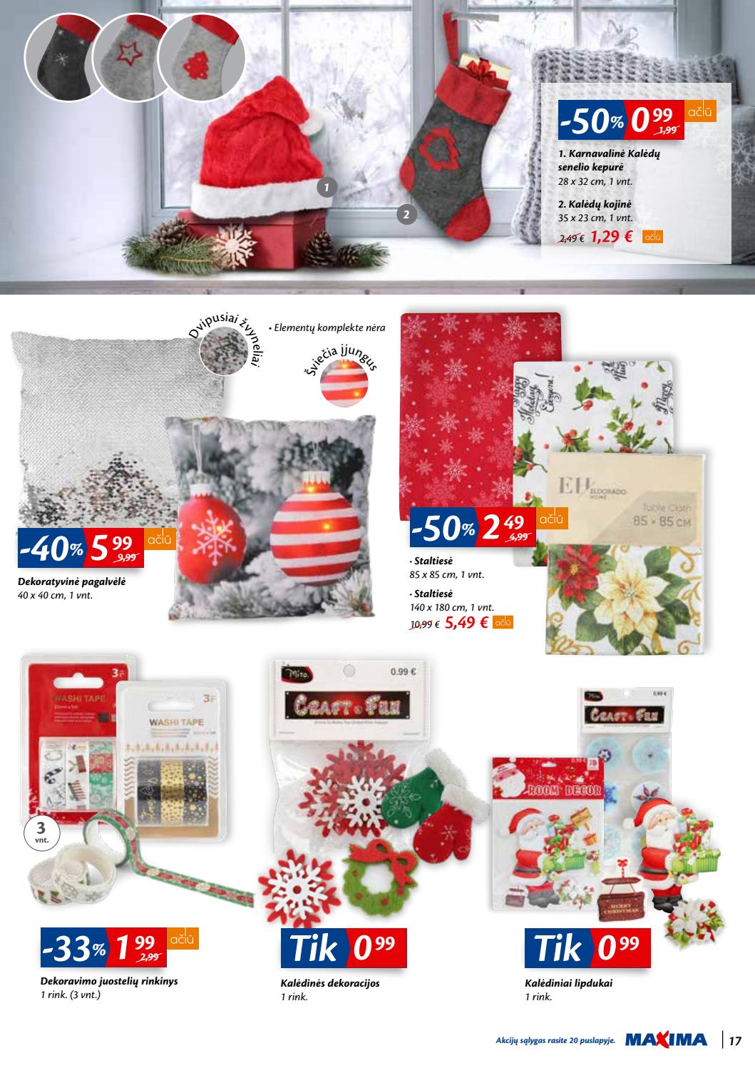 Maxima kaininis leidinys akcijos nuo 
  2019-12-03 iki 
  2019-12-09 | Leidinukas.lt puslapis 17