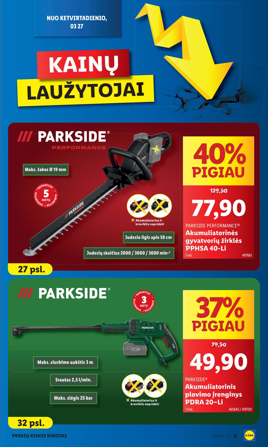 Lidl ne maisto leidinys akcijos nuo 
  2025-03-24 iki 
  2025-03-30 | Leidinukas.lt puslapis 5