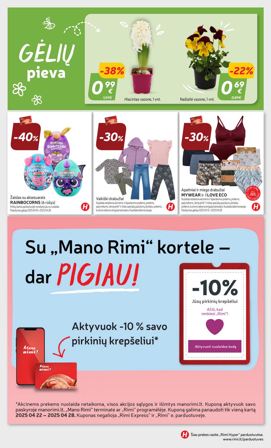 Rimi savaitinis leidinys 17 akcijos nuo 
  2025-04-22 iki 
  2025-04-28 | Leidinukas.lt puslapis 30