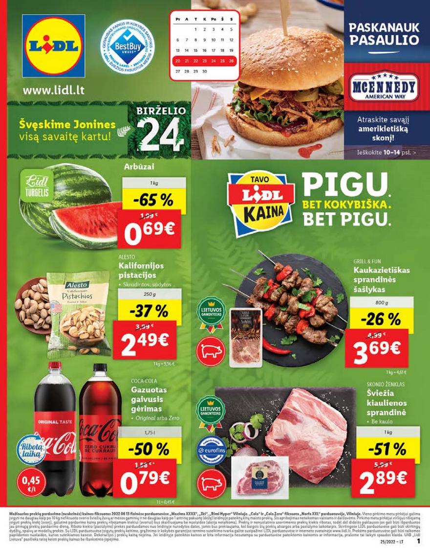 Lidl maisto prekių pasiūlymai akcijos nuo 
  2022-06-20 iki 
  2022-06-26 | Leidinukas.lt puslapis 1