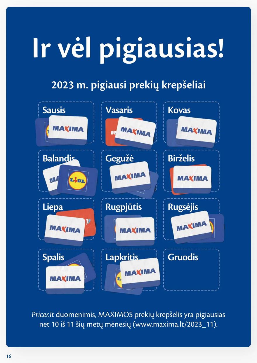 Maxima kaininis leidinys akcijos nuo 
  2023-12-27 iki 
  2024-01-02 | Leidinukas.lt puslapis 16