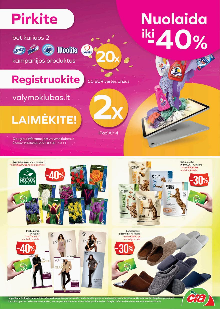 Čia market leidinys akcijos nuo 
  2021-09-28 iki 
  2021-10-11 | Leidinukas.lt puslapis 13
