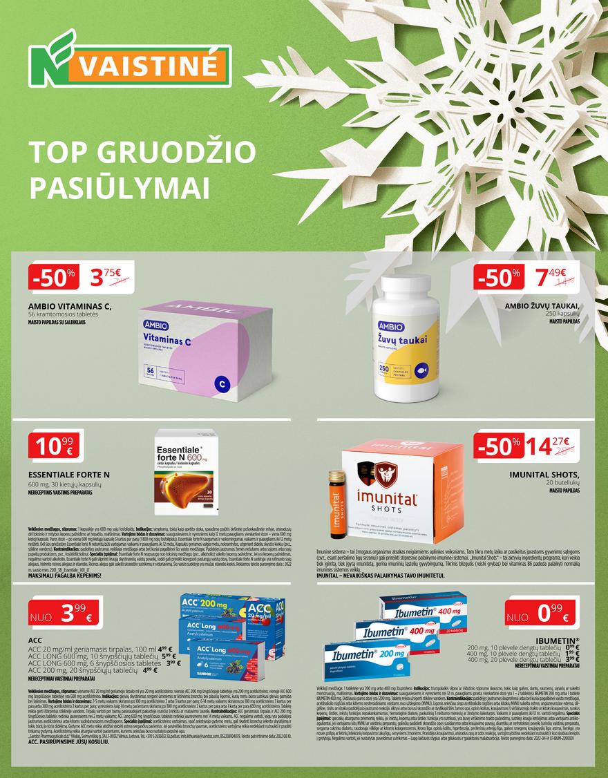 Norfos vaistinės leidinys akcijos nuo 
  2022-12-01 iki 
  2022-12-31 | Leidinukas.lt puslapis 1