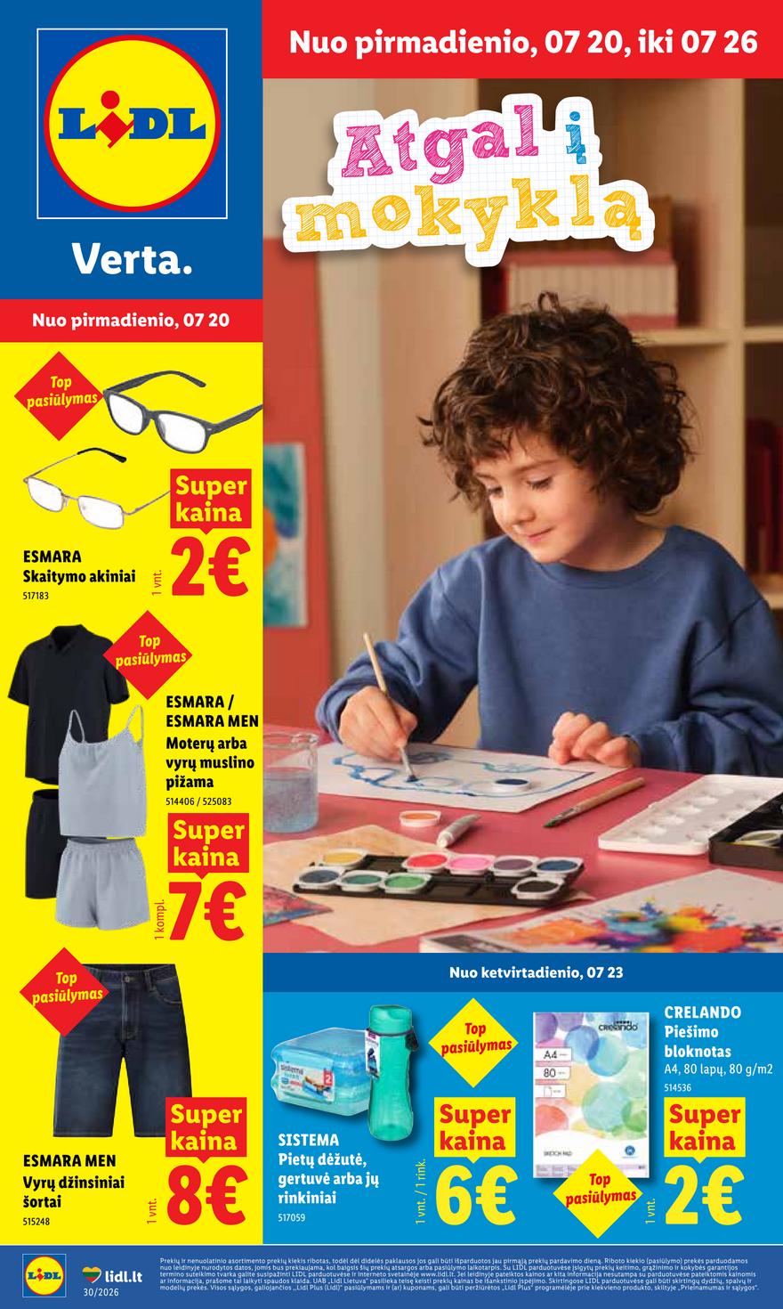 Lidl leidinys akcijos nuo 
  2026-07-20 iki 
  2026-07-26 | Leidinukas.lt puslapis 1