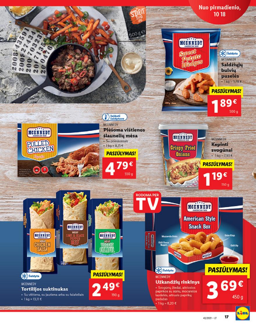 Lidl pasiūlymai akcijos nuo 
  2021-10-18 iki 
  2021-10-24 | Leidinukas.lt puslapis 17