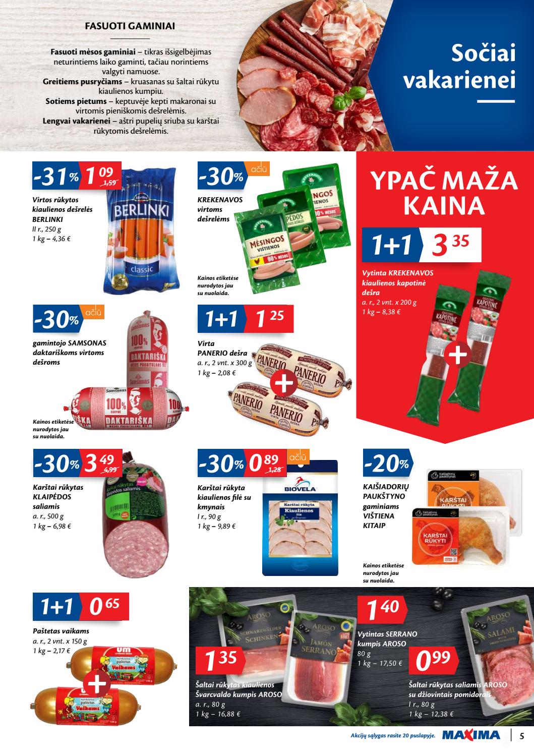 Maxima kaininis leidinys akcijos nuo 
  2020-01-02 iki 
  2020-01-06 | Leidinukas.lt puslapis 5