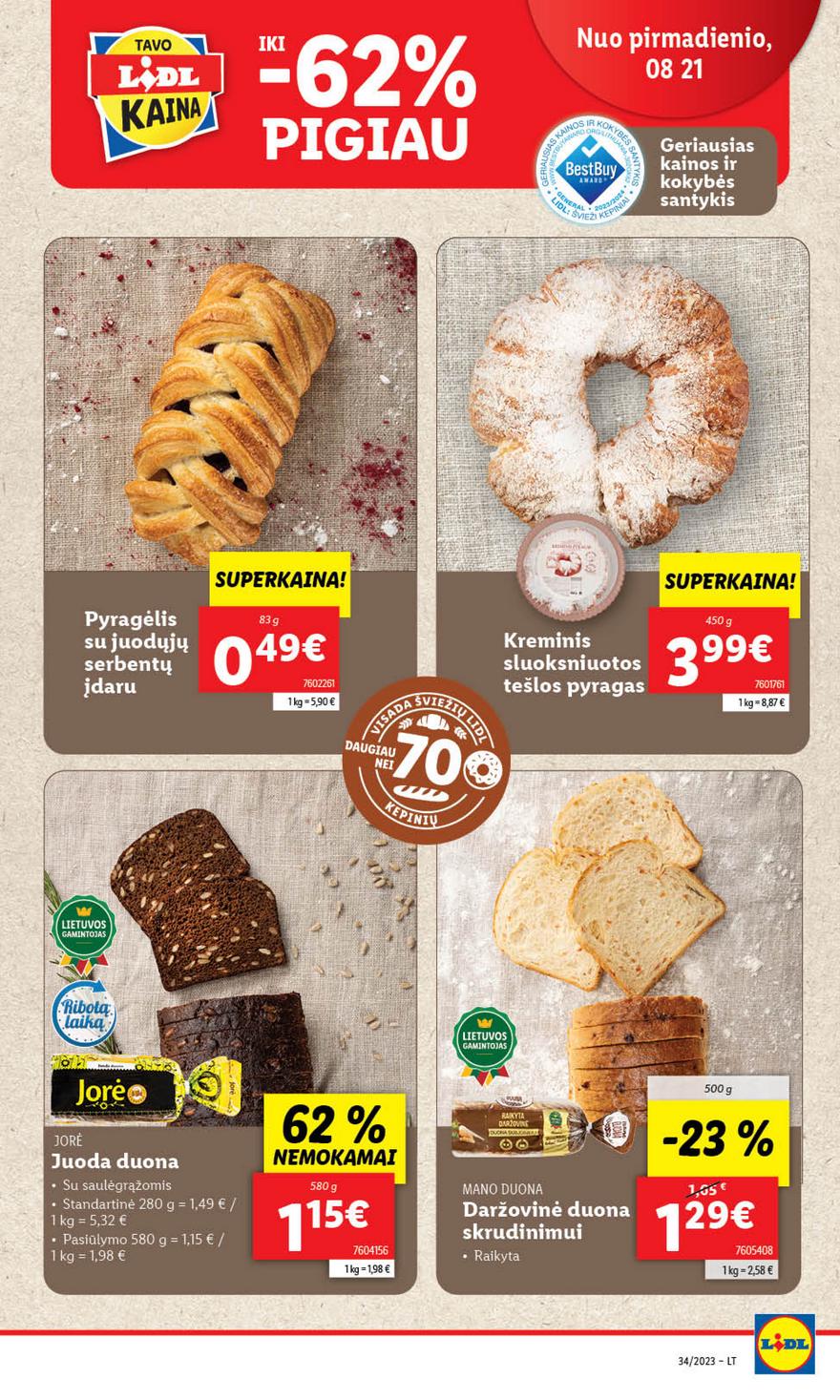 Lidl pasiūlymai akcijos nuo 
  2023-08-21 iki 
  2023-08-27 | Leidinukas.lt puslapis 20
