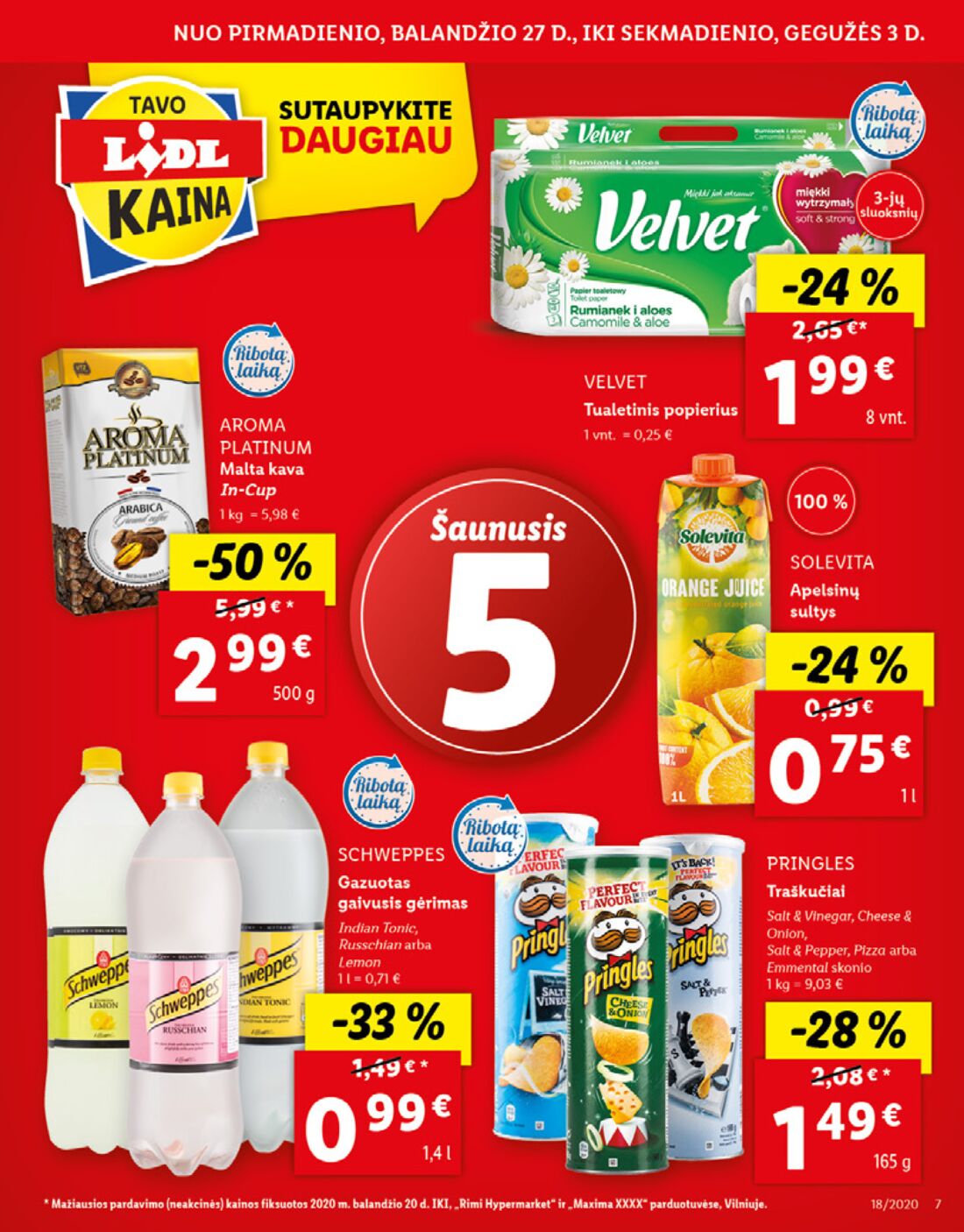 Lidl savaitinis leidinys akcijos nuo 
  2020-04-27 iki 
  2020-05-03 | Leidinukas.lt puslapis 7