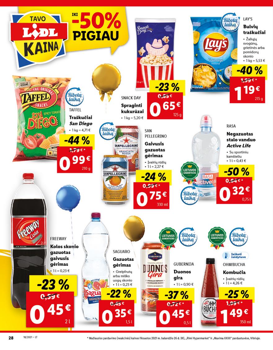 Lidl maisto prekių pasiūlymai akcijos nuo 
  2021-05-03 iki 
  2021-05-09 | Leidinukas.lt puslapis 28