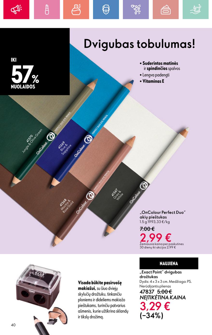 Oriflame katalogas akcijos nuo 
  2025-07-13 iki 
  2025-08-02 | Leidinukas.lt puslapis 40