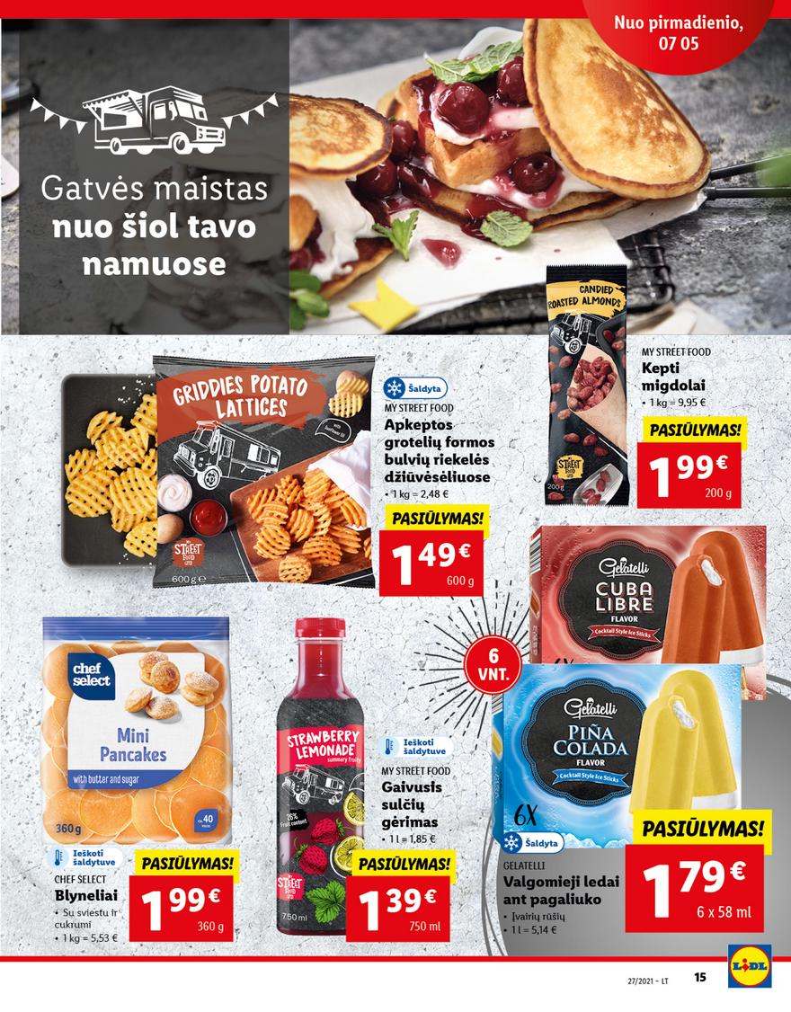 Lidl maisto prekių pasiūlymai akcijos nuo 
  2021-07-05 iki 
  2021-07-11 | Leidinukas.lt puslapis 15