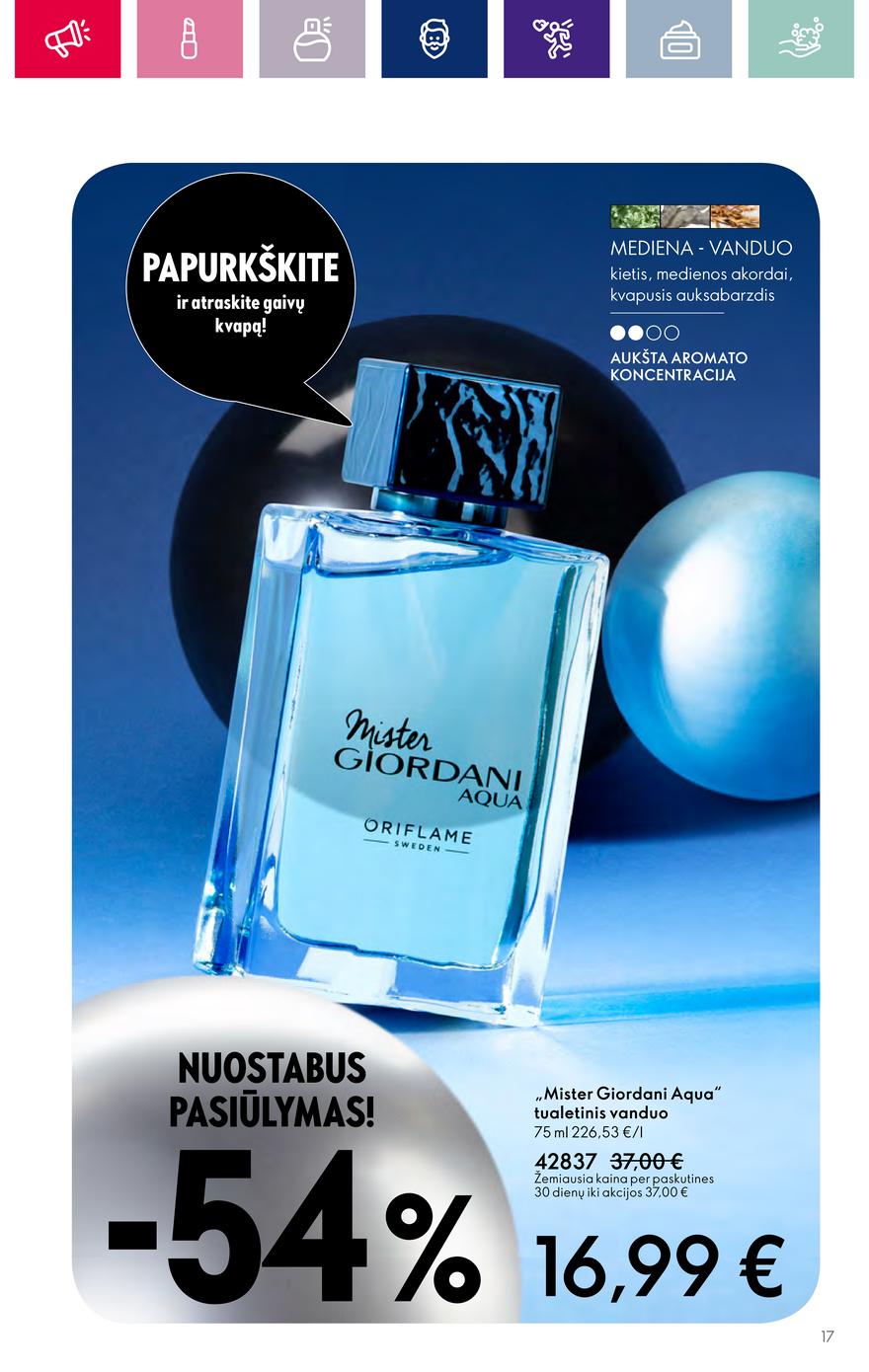 Oriflame katalogas akcijos nuo 
  2023-10-25 iki 
  2023-11-07 | Leidinukas.lt puslapis 17