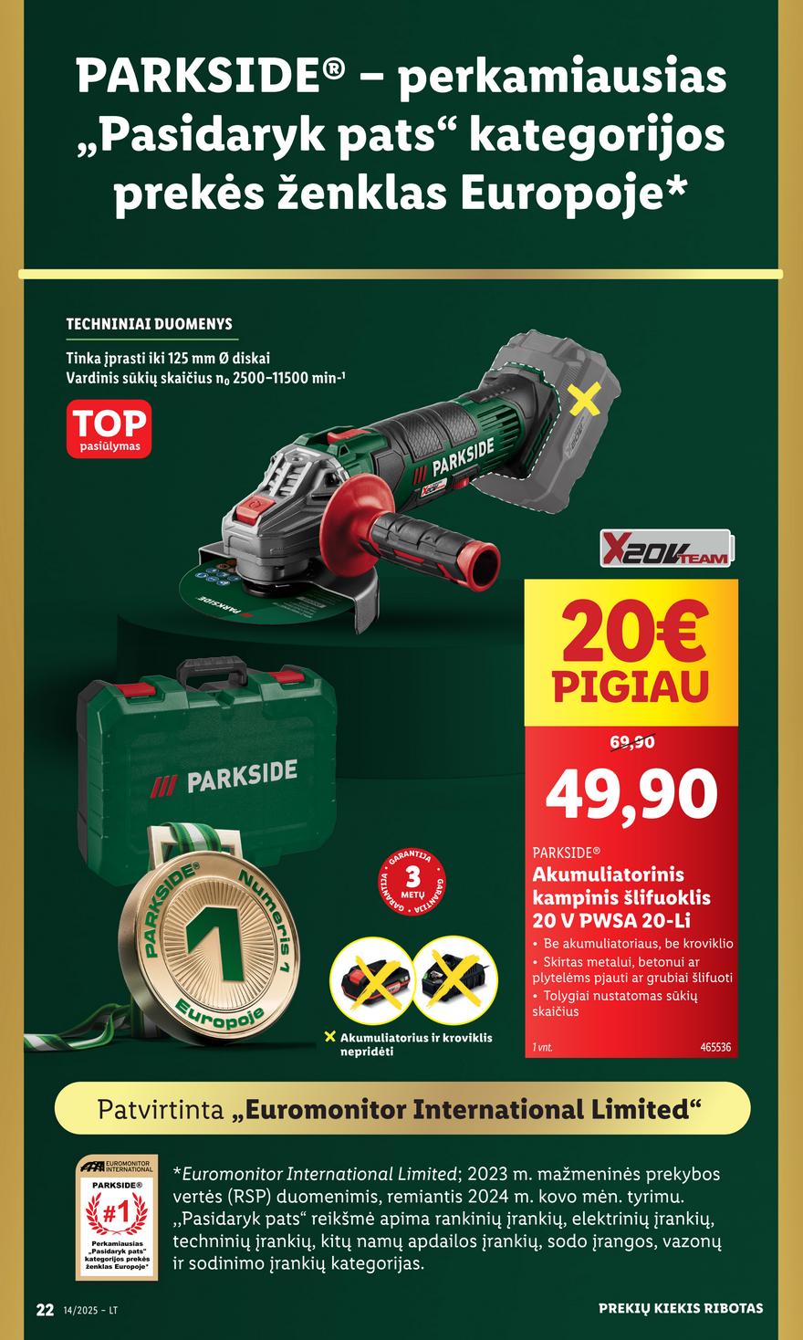 Lidl ne maisto leidinys akcijos nuo 
  2025-03-31 iki 
  2025-04-06 | Leidinukas.lt puslapis 22