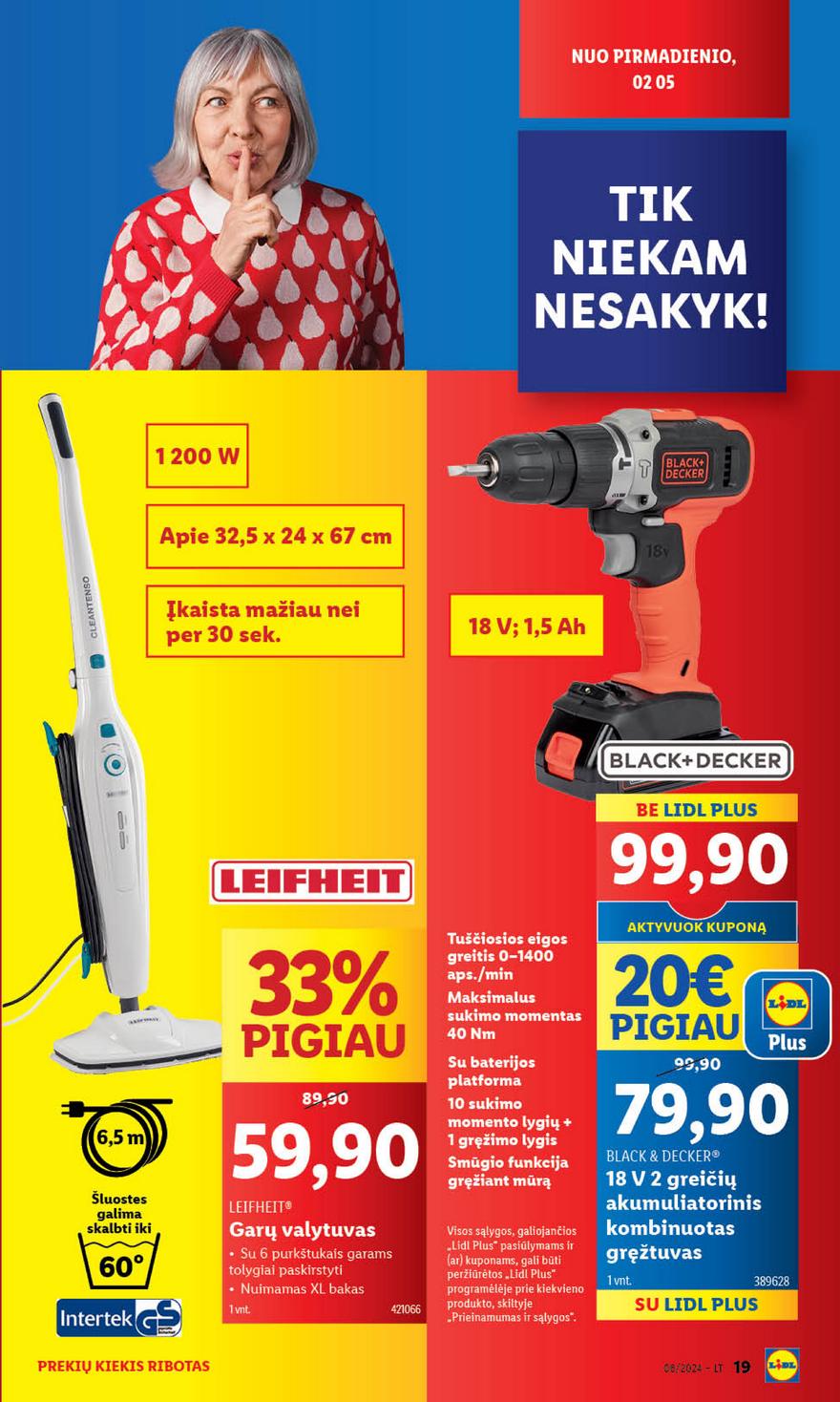 Ldil ne maisto prekių pasiūlymai akcijos nuo 
  2024-02-05 iki 
  2024-02-11 | Leidinukas.lt puslapis 19