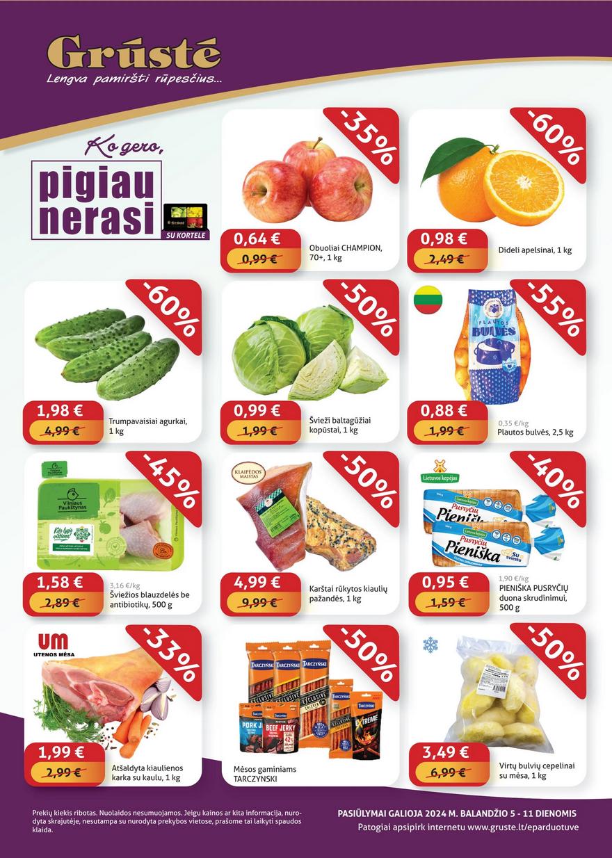 Grūstės leidinys akcijos nuo 
  2024-04-05 iki 
  2024-04-11 | Leidinukas.lt puslapis 1