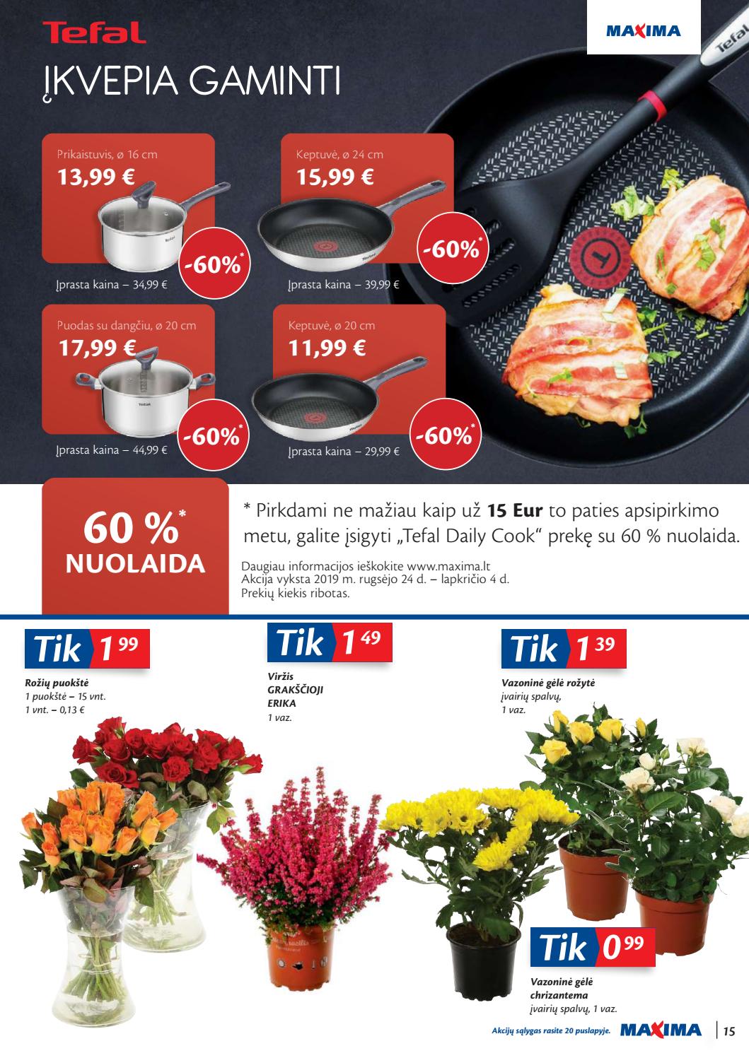Maxima kaininis leidinys akcijos nuo 
  2019-10-08 iki 
  2019-10-14 | Leidinukas.lt puslapis 15