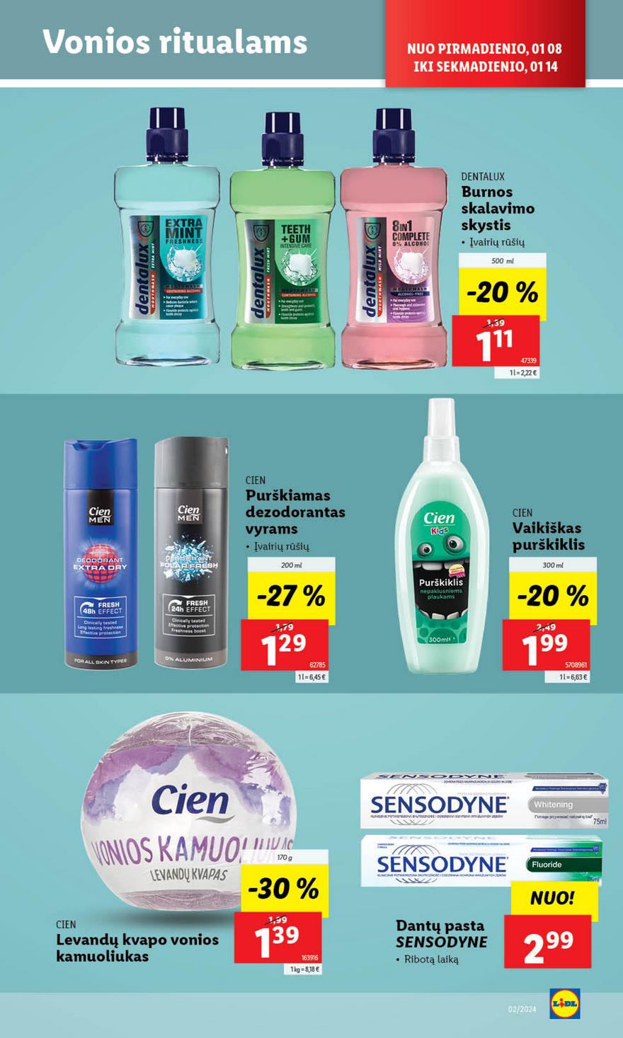 Lidl pasiūlymai akcijos nuo 
  2024-01-08 iki 
  2024-01-14 | Leidinukas.lt puslapis 30