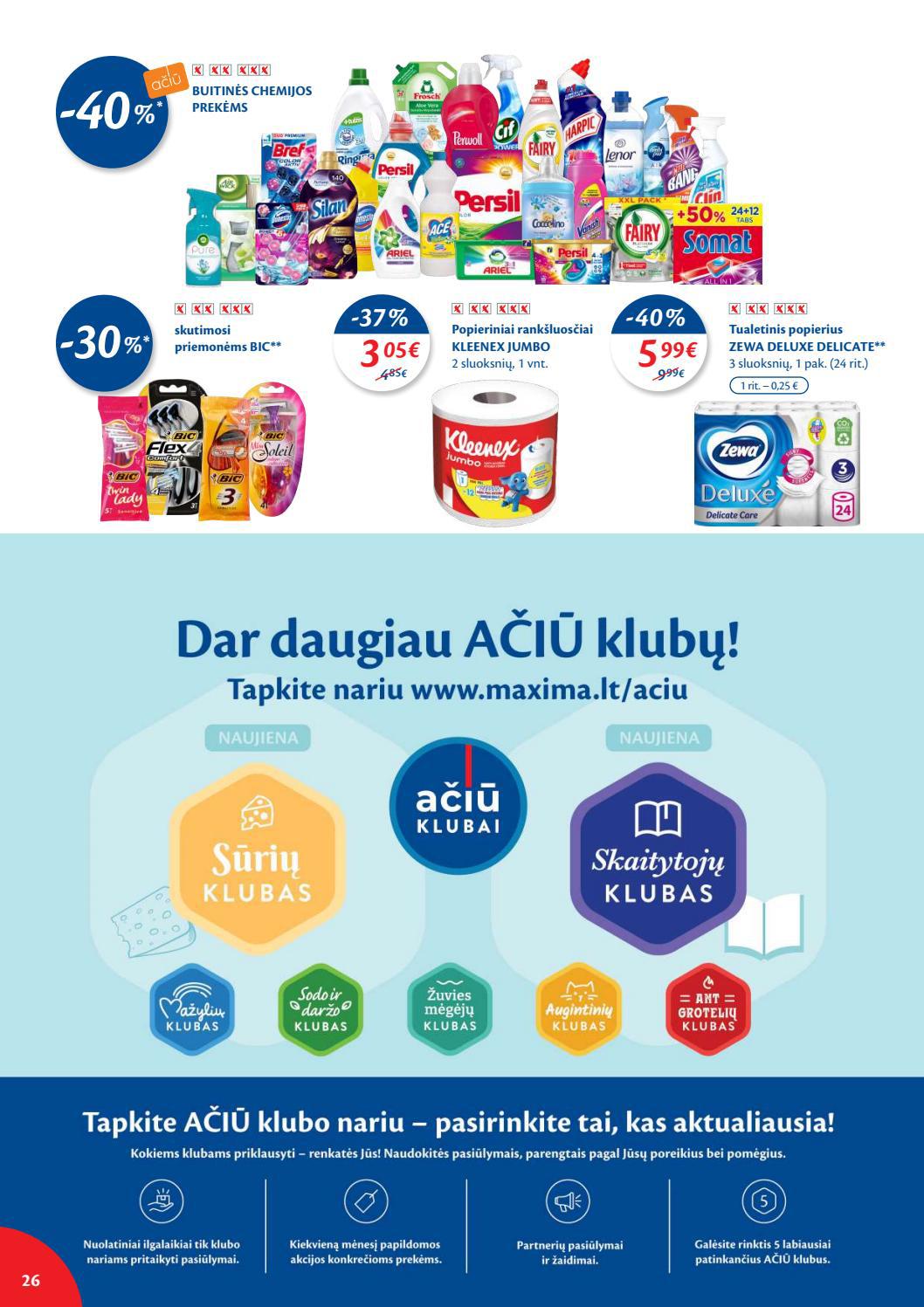 Maxima kaininis leidinys akcijos nuo 
  2021-10-19 iki 
  2021-10-25 | Leidinukas.lt puslapis 26