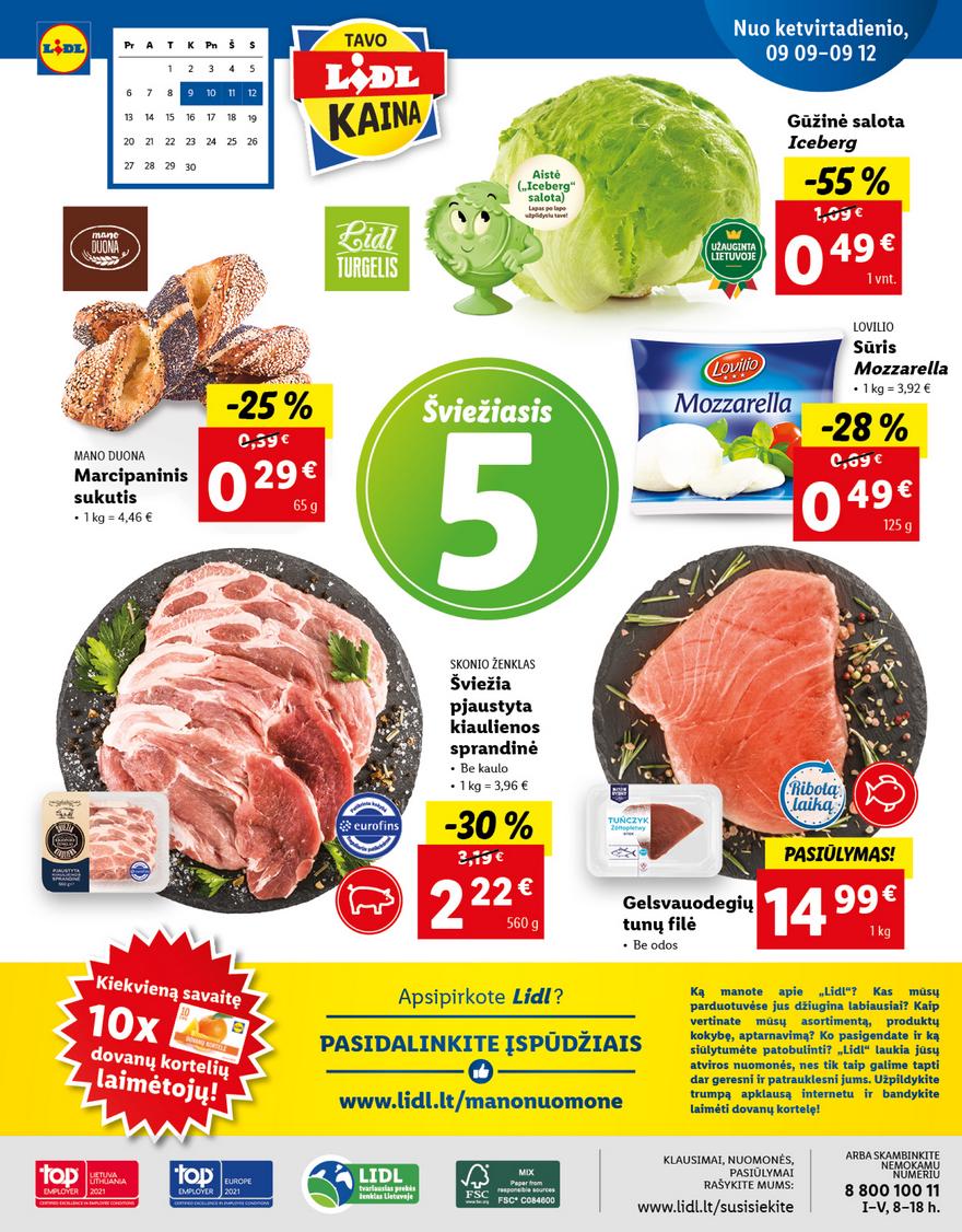 Lidl maisto prekių pasiūlymai akcijos nuo 
  2021-09-06 iki 
  2021-09-12 | Leidinukas.lt puslapis 40