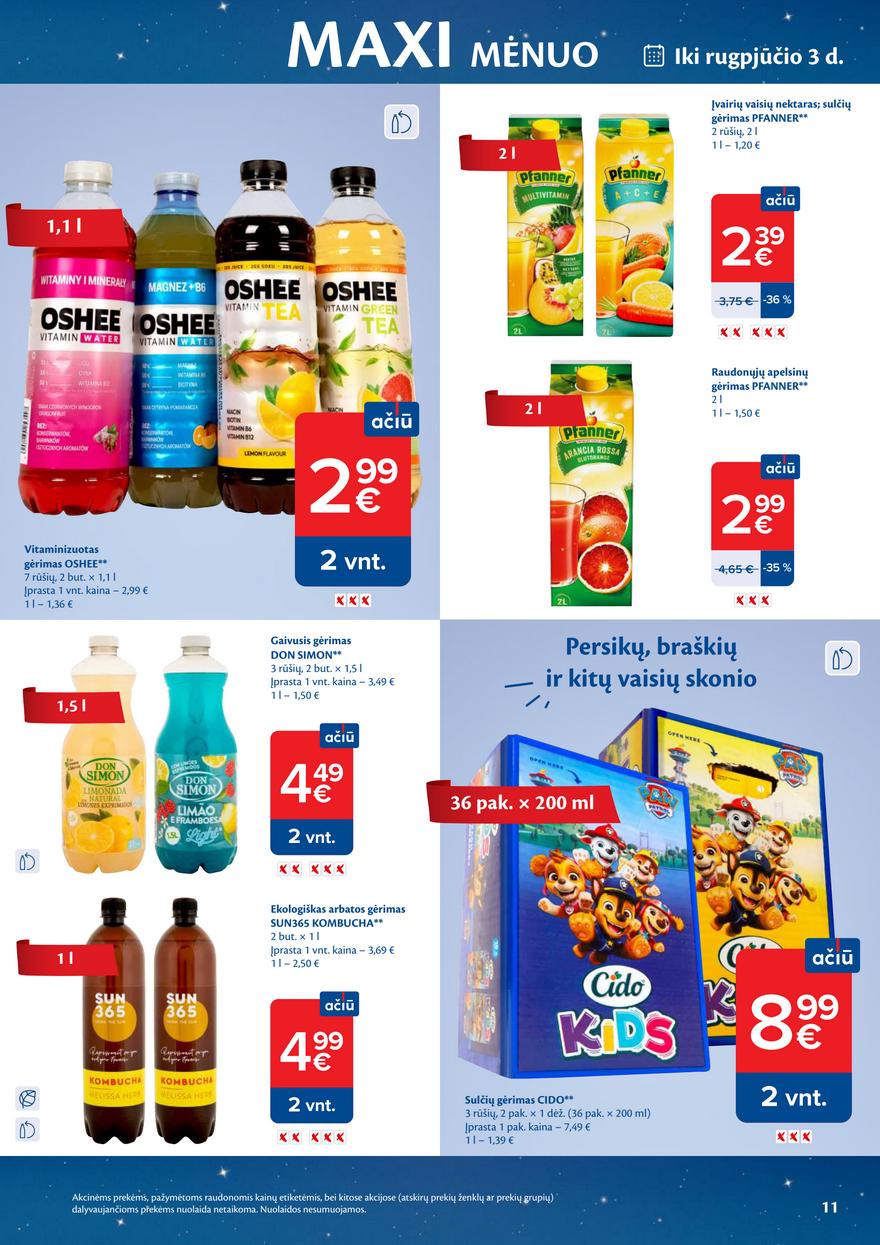 Maxima leidinukas akcijos nuo 
  2026-07-07 iki 
  2026-08-03 | Leidinukas.lt puslapis 11