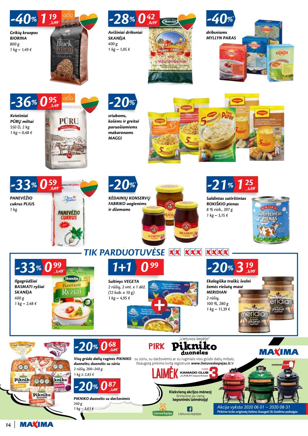 Maxima kaininis leidinys akcijos nuo 
  2020-06-09 iki 
  2020-06-15 | Leidinukas.lt puslapis 14