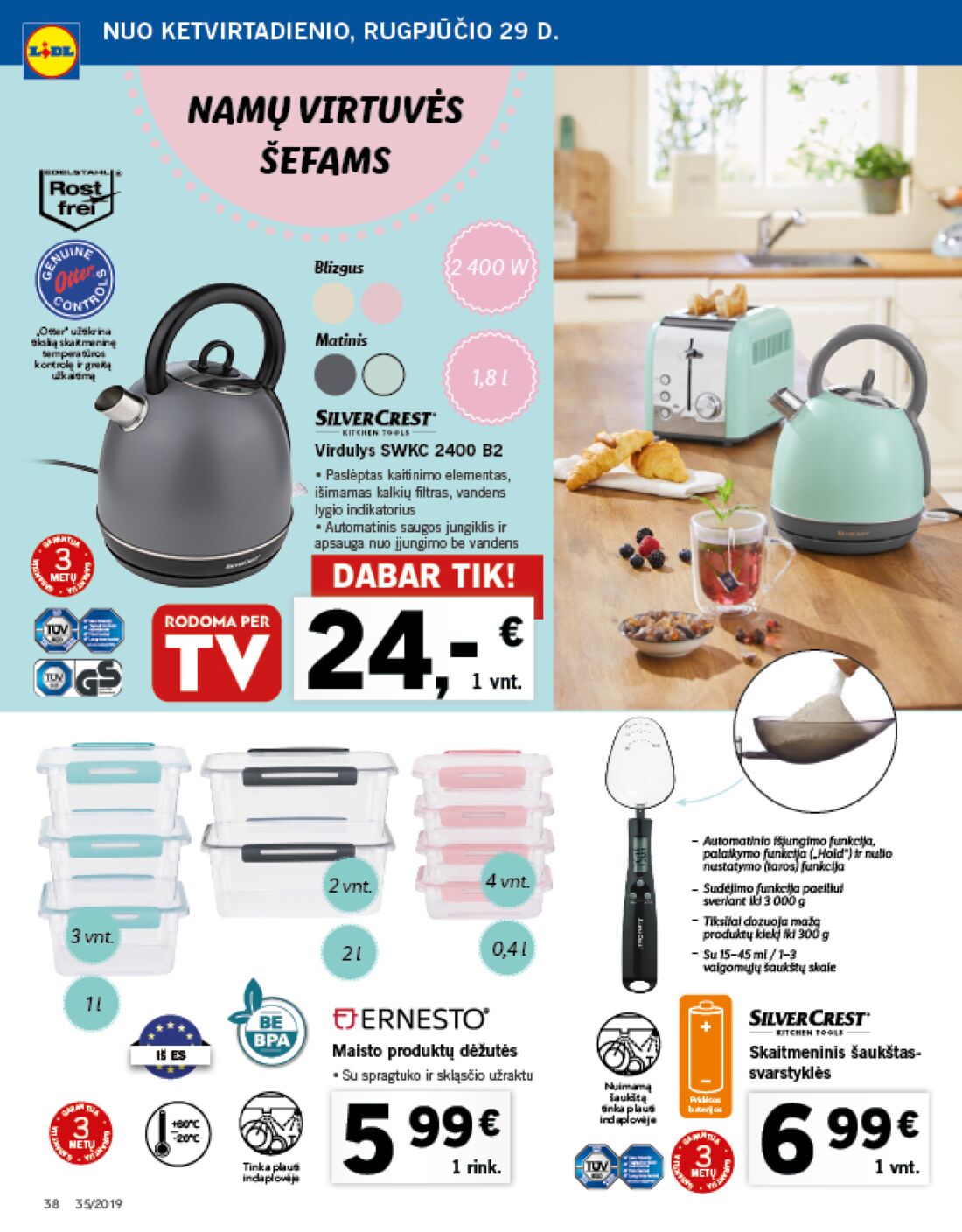 Lidl savaitinis leidinys akcijos nuo 
  2019-08-26 iki 
  2019-09-01 | Leidinukas.lt puslapis 38