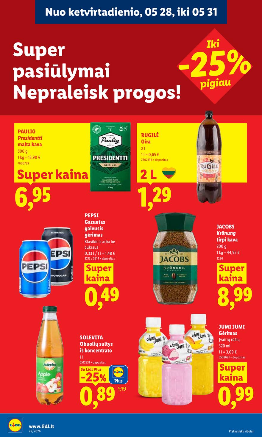 Lidl leidinys naujas akcijos nuo 
  2026-05-25 iki 
  2026-05-31 | Leidinukas.lt puslapis 22