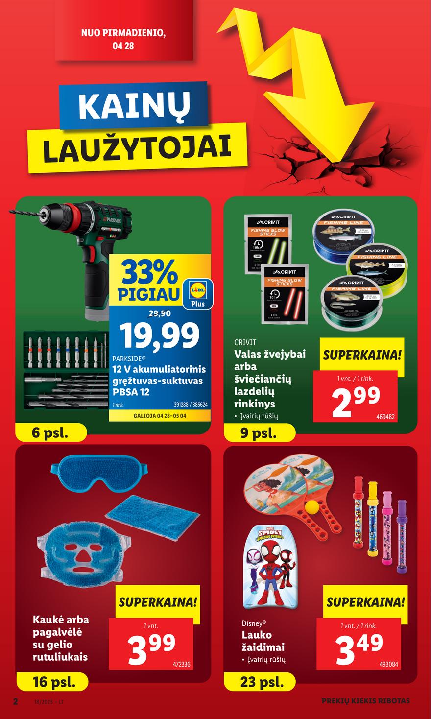 Lidl leidinys akcijos nuo 
  2025-04-28 iki 
  2025-05-04 | Leidinukas.lt puslapis 2