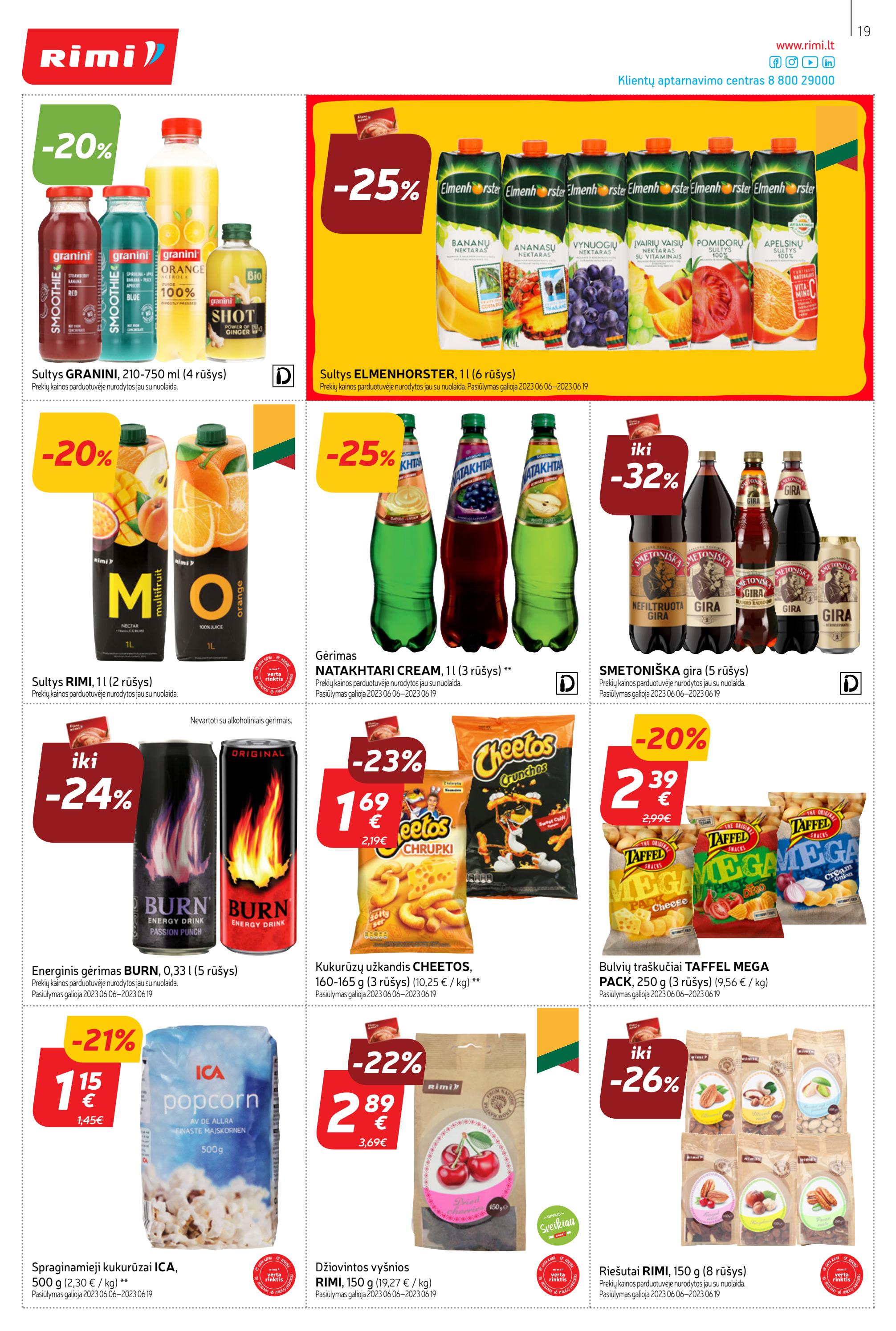 Rimi savaitinis leidinys akcijos nuo 
  2023-06-06 iki 
  2023-06-12 | Leidinukas.lt puslapis 19