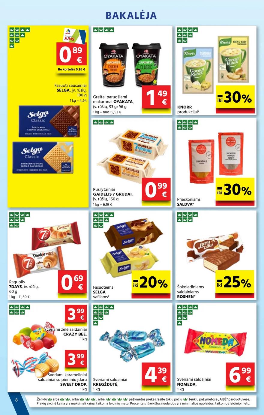 Aibė leidinys 26 akcijos nuo 
  2024-09-26 iki 
  2024-10-08 | Leidinukas.lt puslapis 8