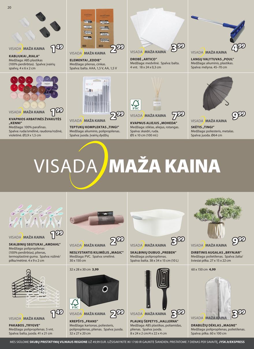 Jysk akcijų leidinys akcijos nuo 
  2025-09-30 iki 
  2025-10-13 | Leidinukas.lt puslapis 20