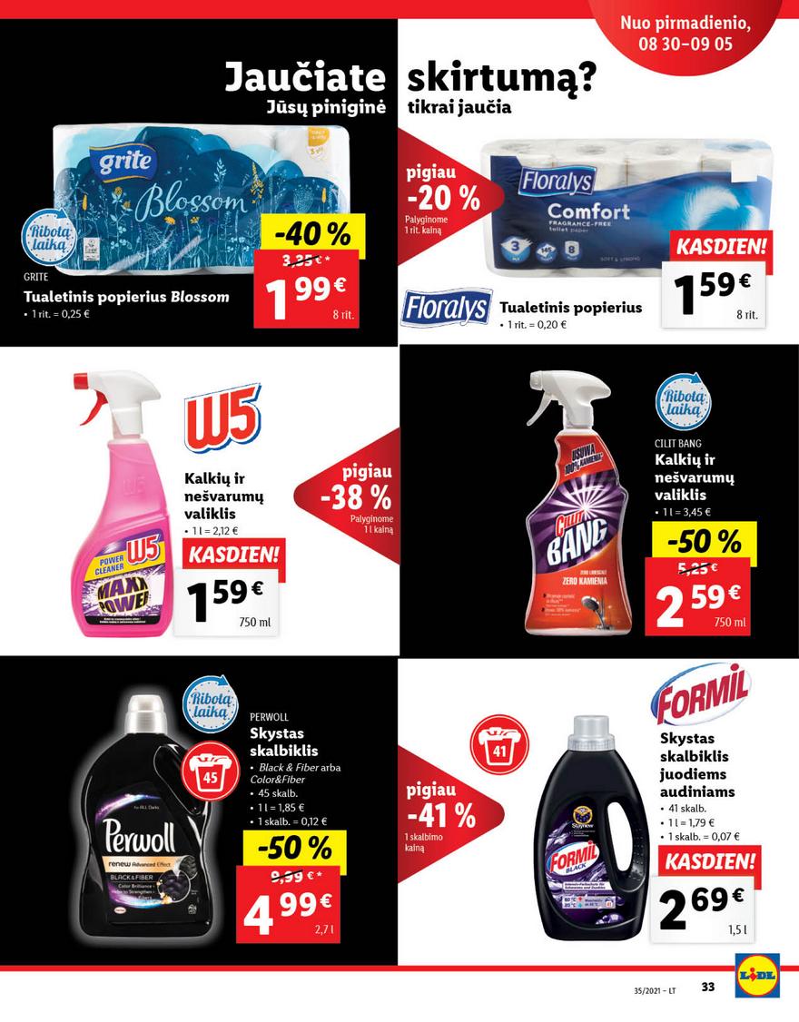 Lidl maisto prekių pasiūlymai akcijos nuo 
  2021-08-30 iki 
  2021-09-05 | Leidinukas.lt puslapis 33