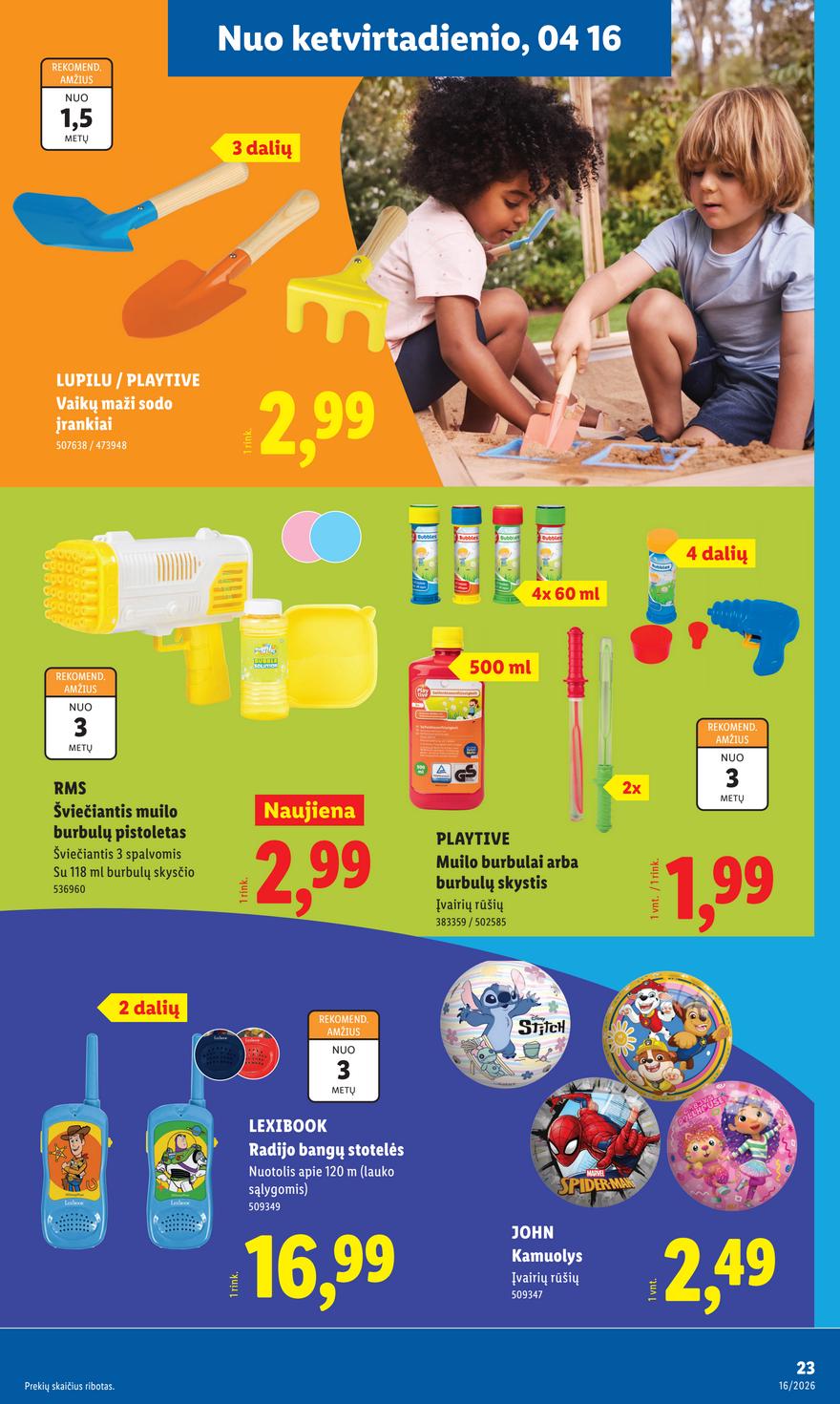 Lidl leidinys akcijos nuo 
  2026-04-13 iki 
  2026-04-19 | Leidinukas.lt puslapis 23