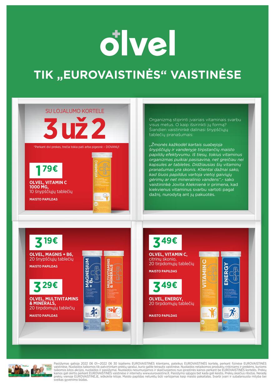Euro vaistinė leidinys akcijos nuo 
  2022-06-01 iki 
  2022-06-30 | Leidinukas.lt puslapis 5