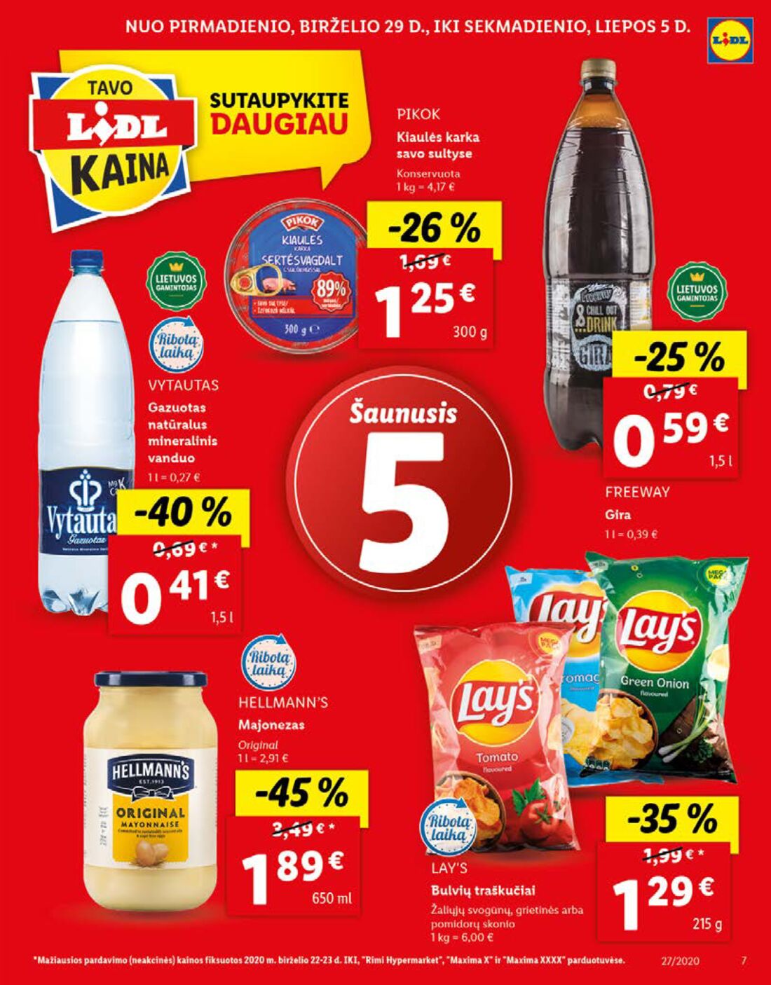 Lidl savaitinis leidinys akcijos nuo 
  2020-06-29 iki 
  2020-07-05 | Leidinukas.lt puslapis 7