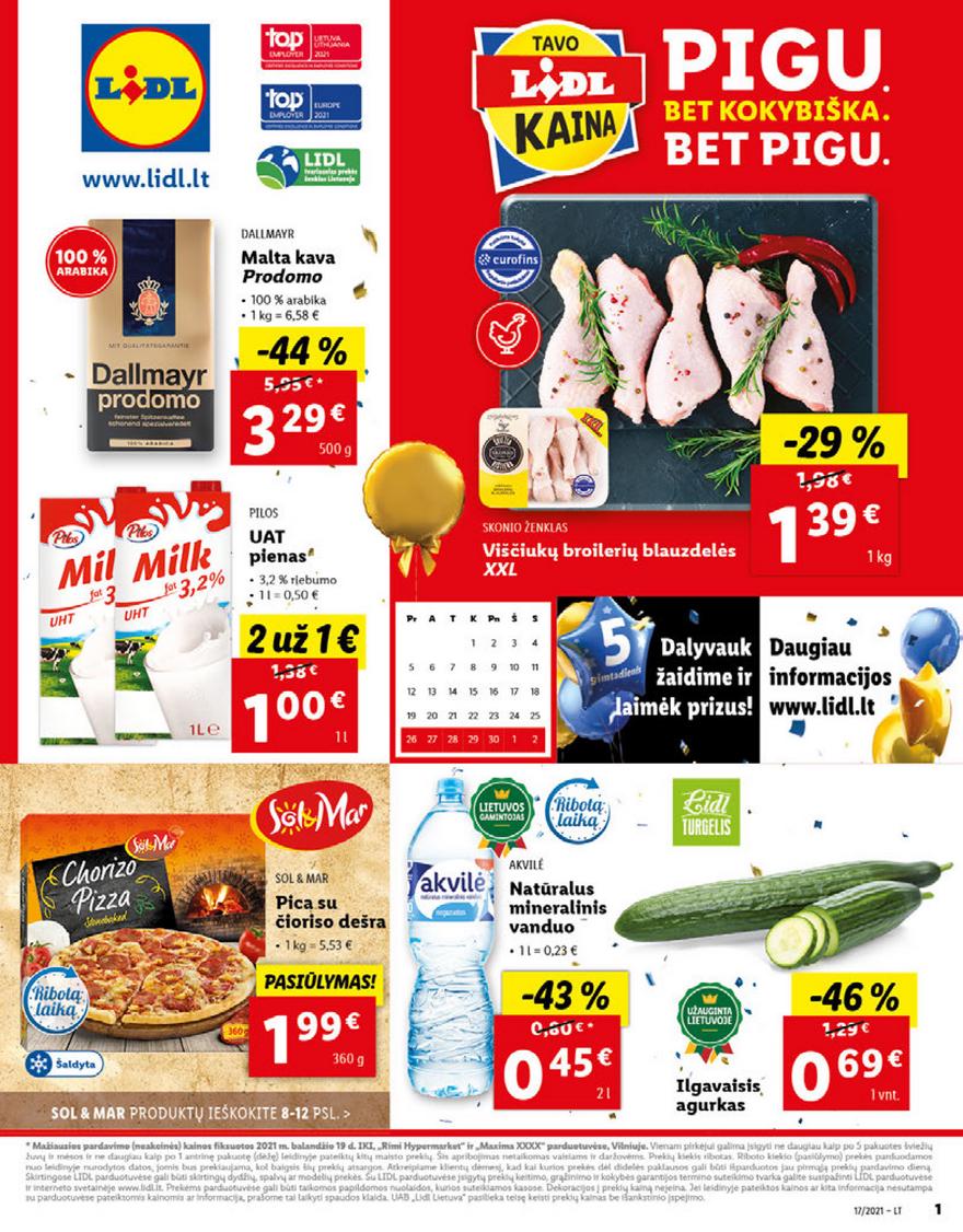 Lidl maisto prekių pasiūlymai akcijos nuo 
  2021-04-26 iki 
  2021-05-02 | Leidinukas.lt puslapis 1