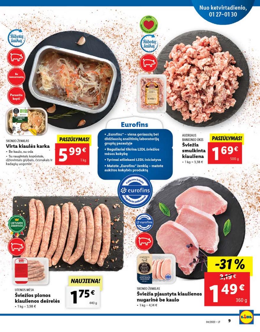 Lidl pasiūlymai akcijos nuo 
  2022-01-24 iki 
  2022-01-30 | Leidinukas.lt puslapis 9