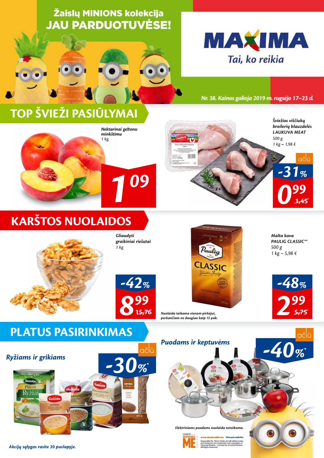 Maxima kaininis leidinys akcijos nuo 
  2019-09-17 iki 
  2019-09-23 | Leidinukas.lt puslapis 1