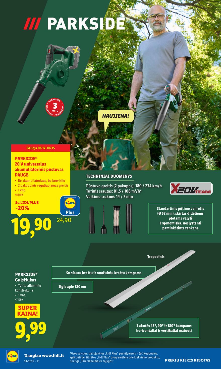 Lidl ne maisto leidinys akcijos nuo 
  2025-06-09 iki 
  2025-06-15 | Leidinukas.lt puslapis 30