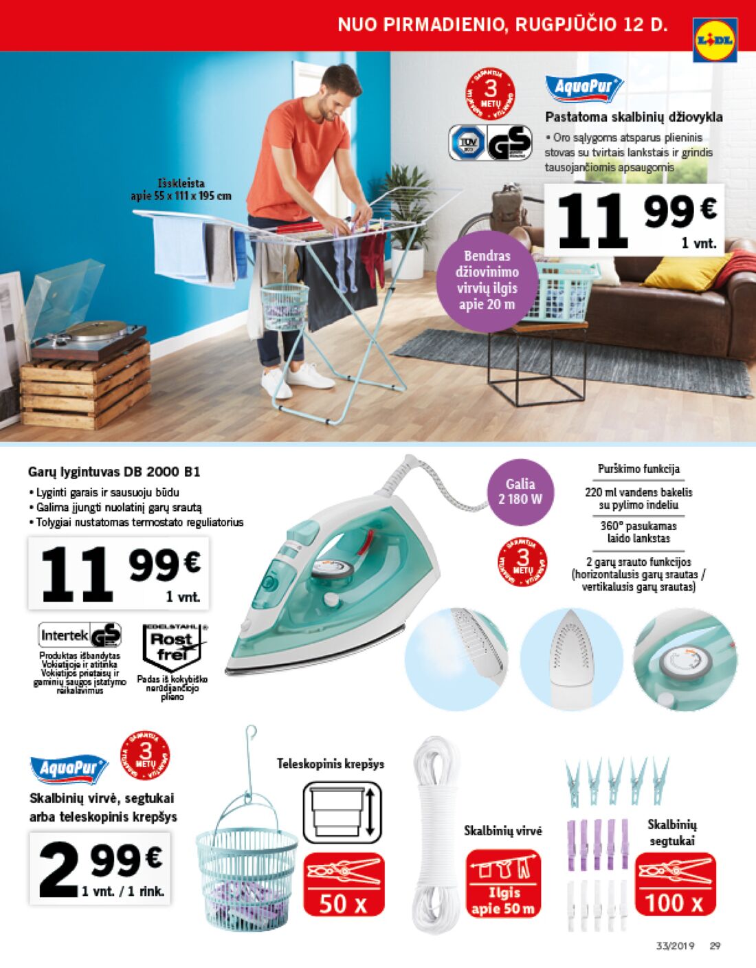 Lidl savaitinis leidinys akcijos nuo 
  2019-08-12 iki 
  2019-08-18 | Leidinukas.lt puslapis 29