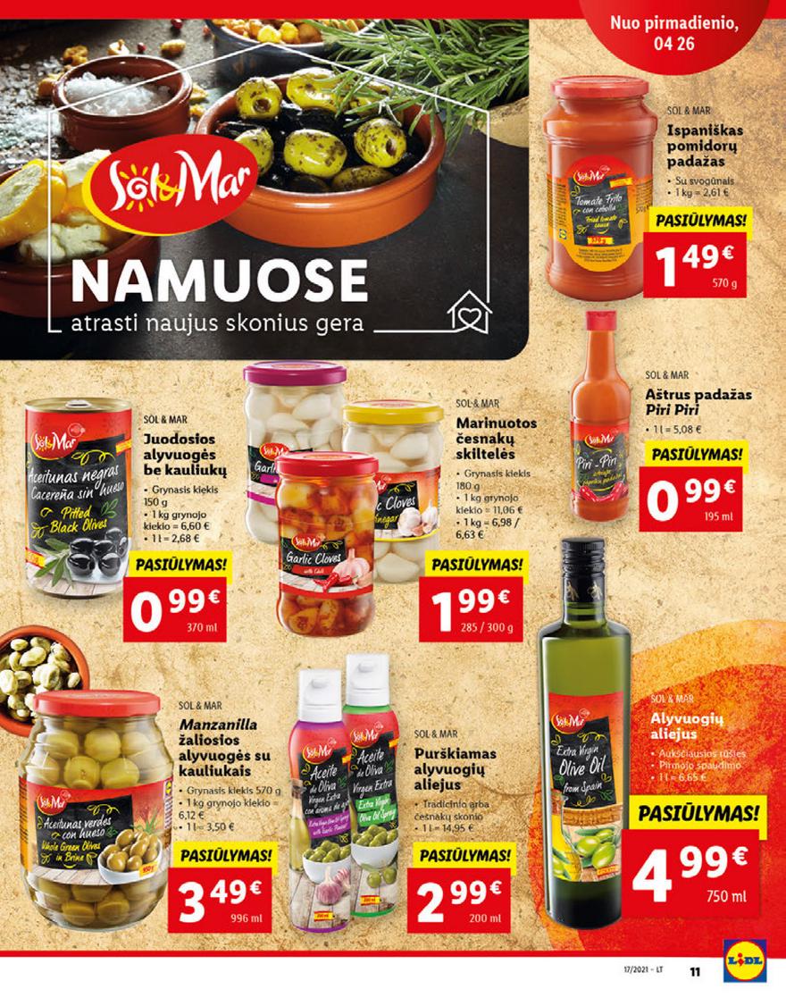 Lidl maisto prekių pasiūlymai akcijos nuo 
  2021-04-26 iki 
  2021-05-02 | Leidinukas.lt puslapis 11