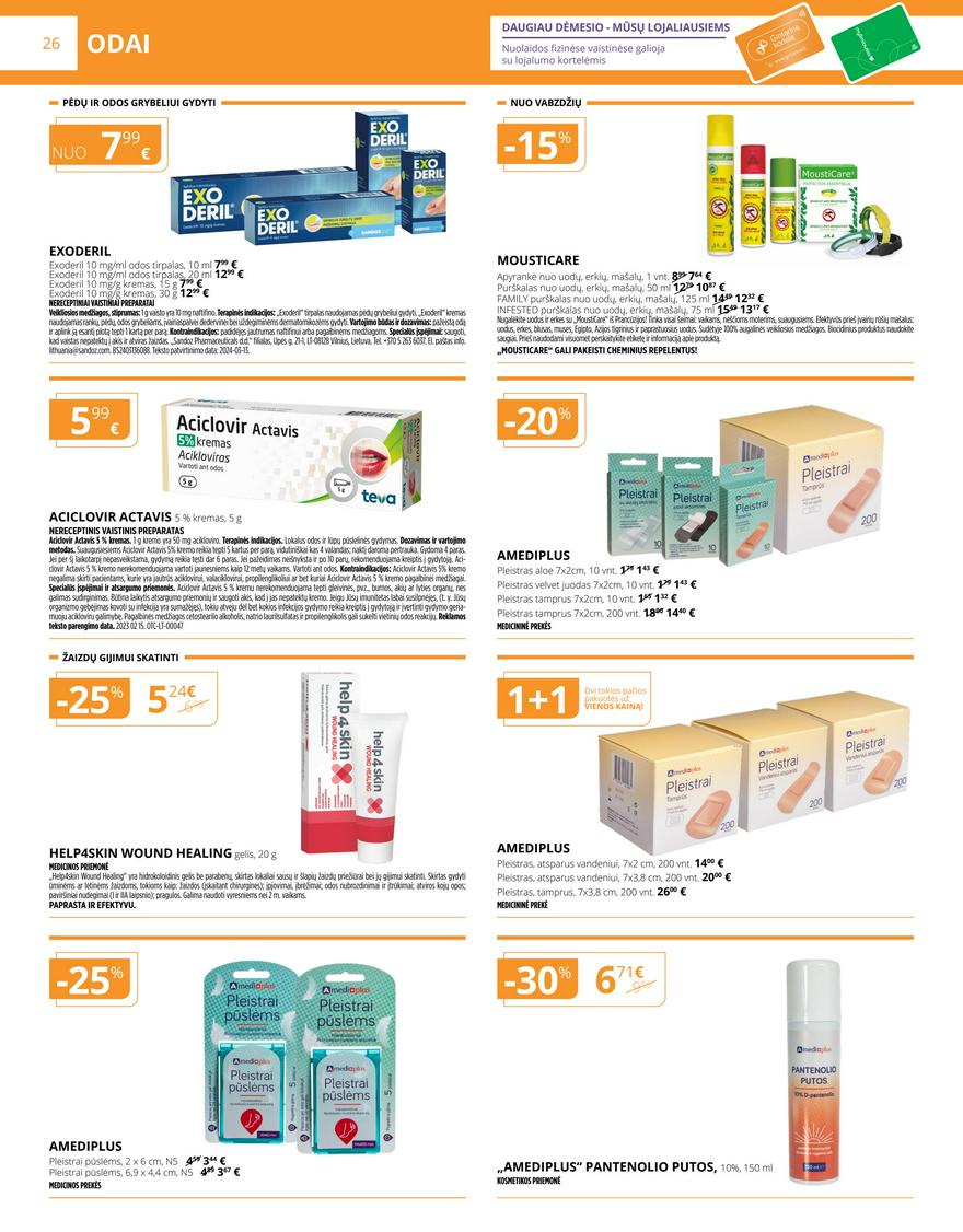 Gintarinės vaistinės leidinys akcijos nuo 
  2024-05-01 iki 
  2024-05-31 | Leidinukas.lt puslapis 26