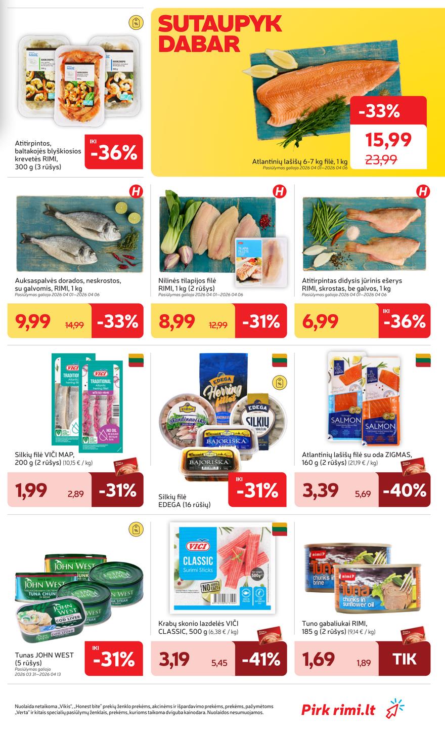 Rimi leidinys akcijos nuo 
  2026-03-31 iki 
  2026-04-06 | Leidinukas.lt puslapis 13