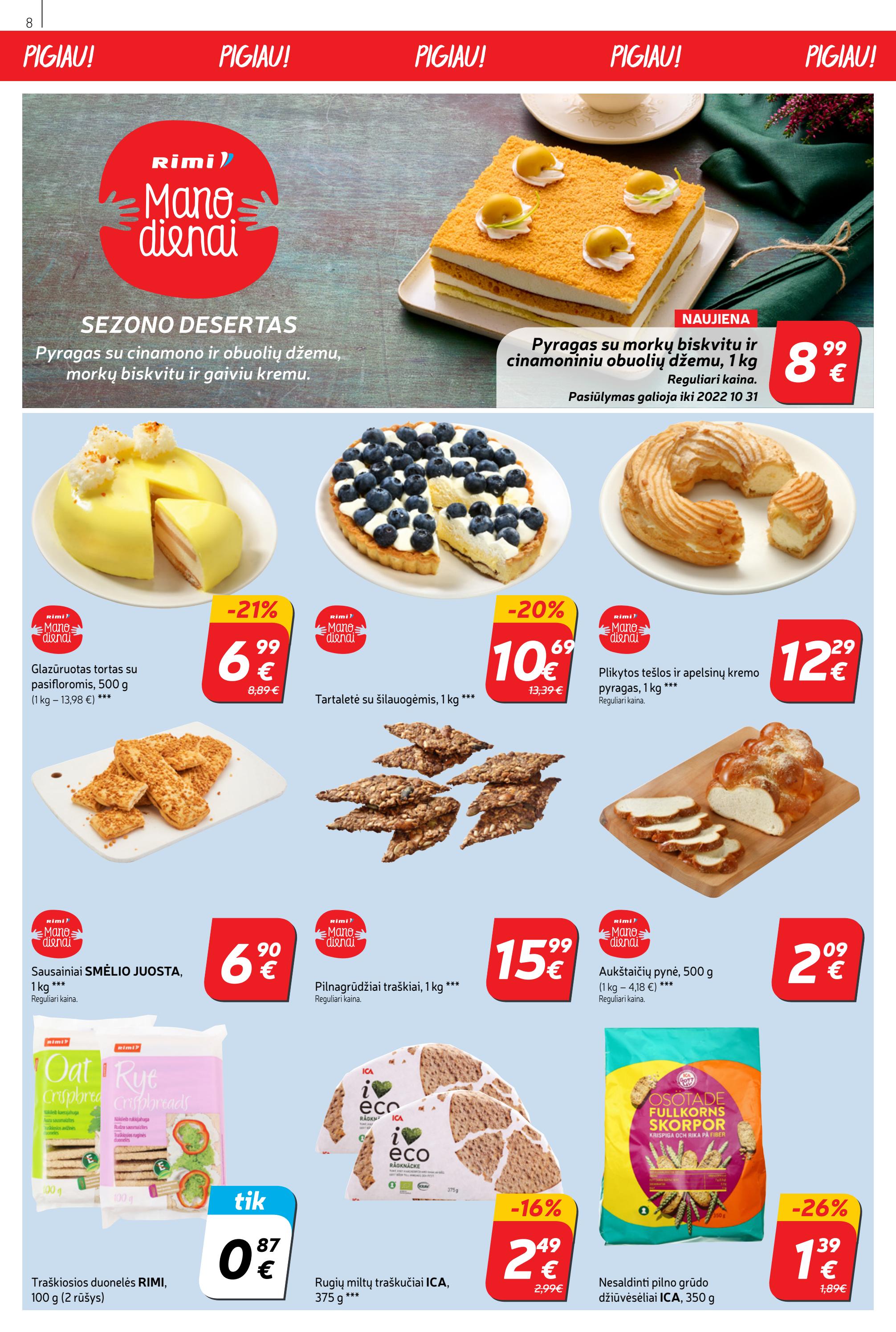Rimi savaitinis leidinys akcijos nuo 
  2022-10-11 iki 
  2022-10-17 | Leidinukas.lt puslapis 8