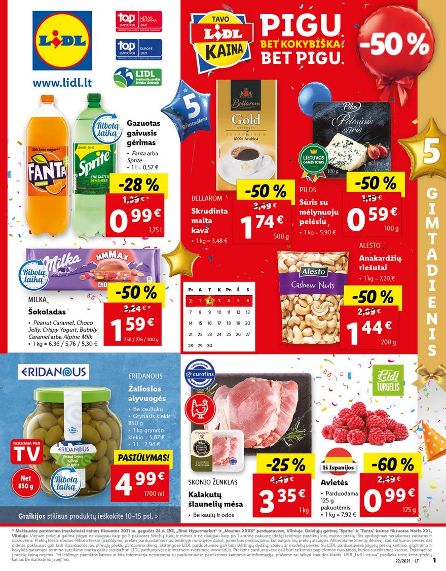 Lidl maisto prekių pasiūlymai akcijos nuo 
  2021-05-31 iki 
  2021-06-06 | Leidinukas.lt puslapis 1