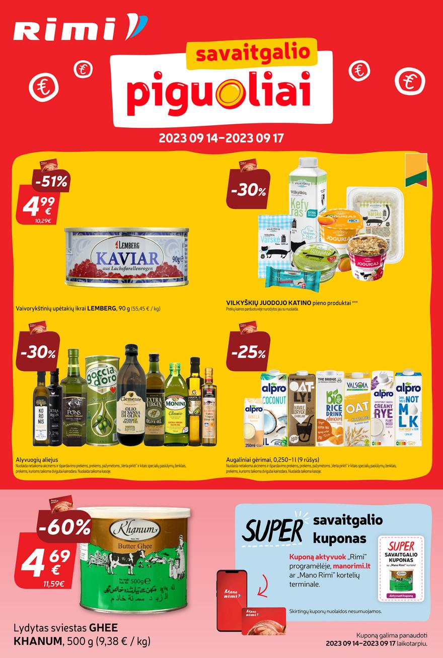 Rimi savaitinis leidinys akcijos nuo 
  2023-09-12 iki 
  2023-09-18 | Leidinukas.lt puslapis 32